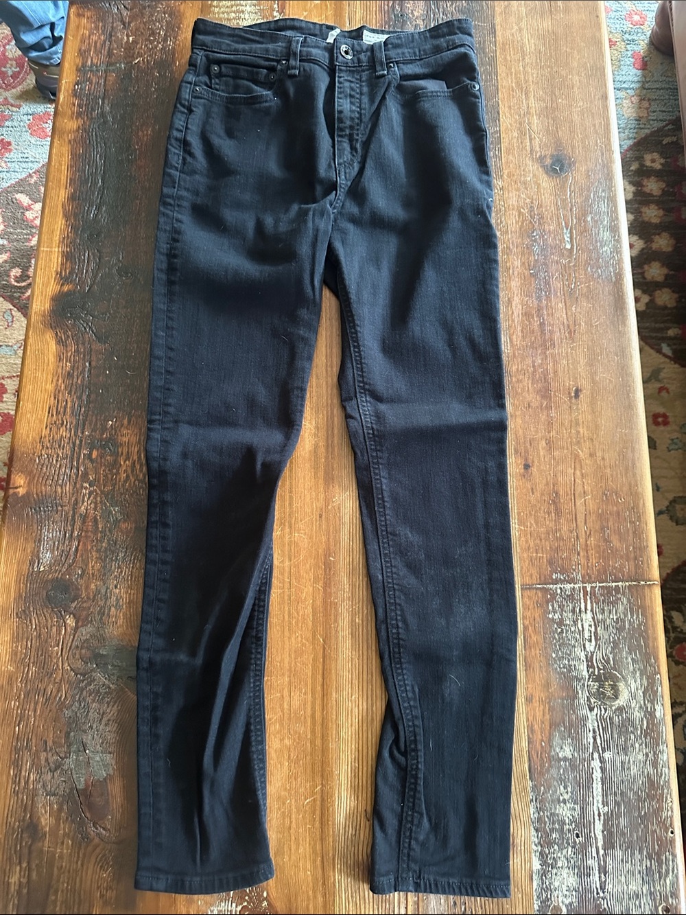 rag & bone Black High-Rise Skinny Jeans - Size 28